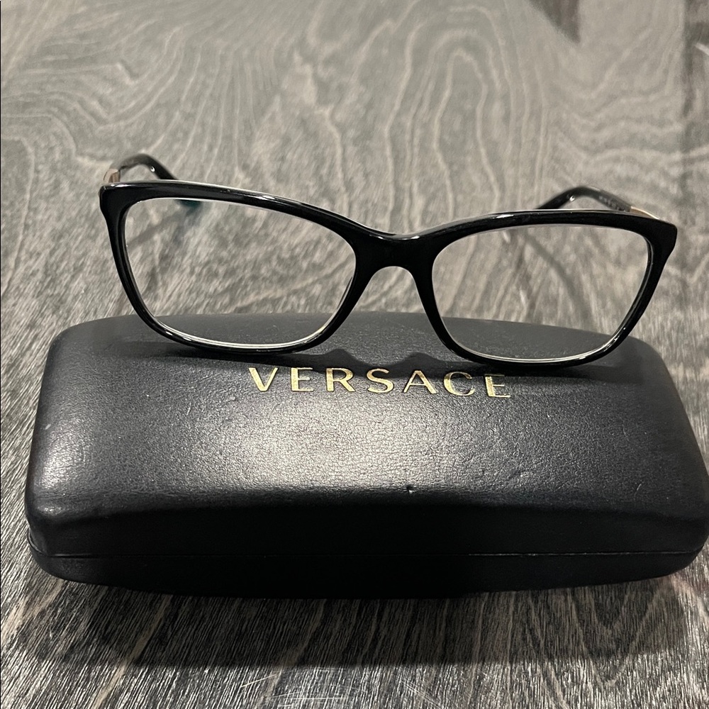 Versace Women's Elegant Black Glasses, optical